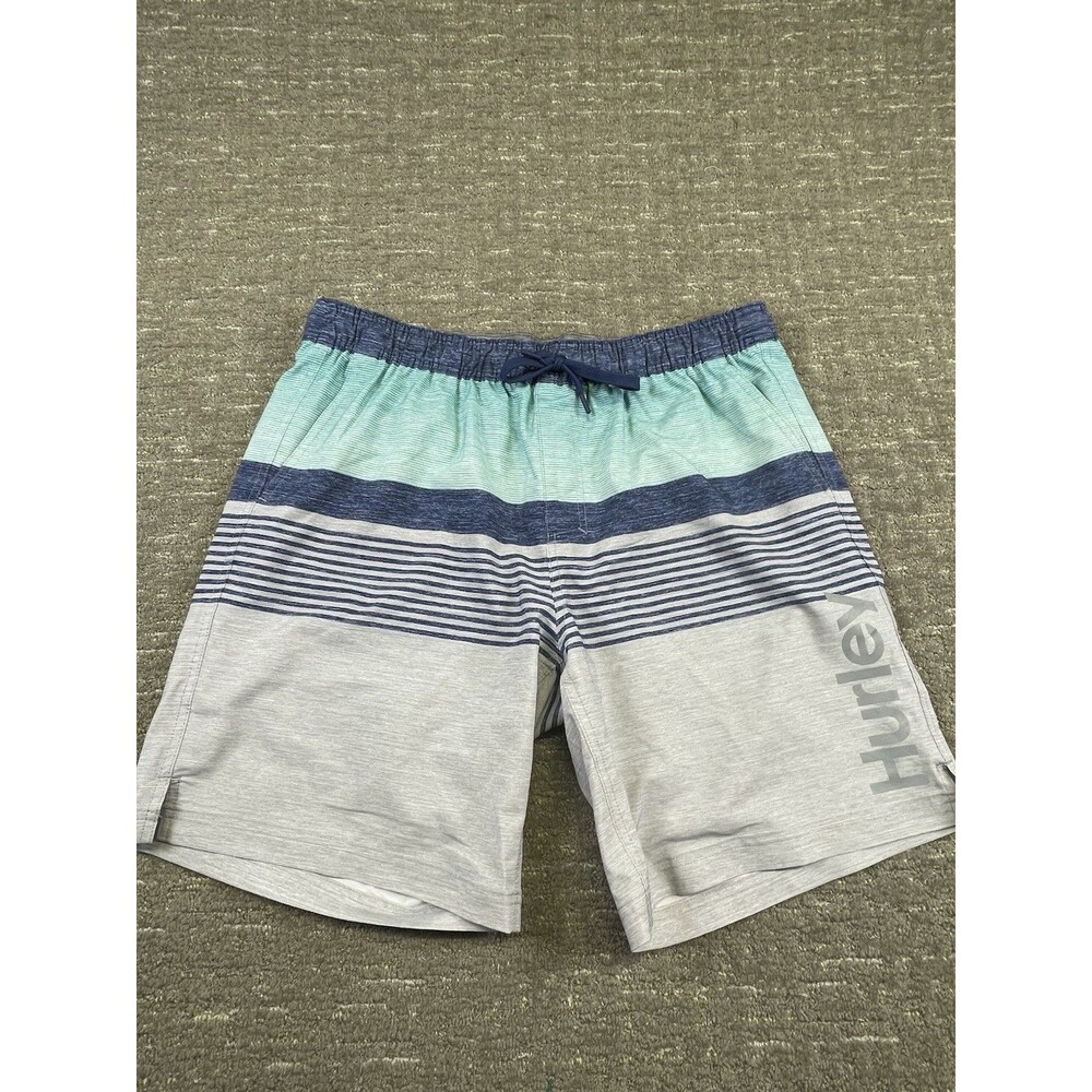 Hurley Men's Swim Shorts, SIZE XXL, BLUE GRAY Swimwear Beach trunks